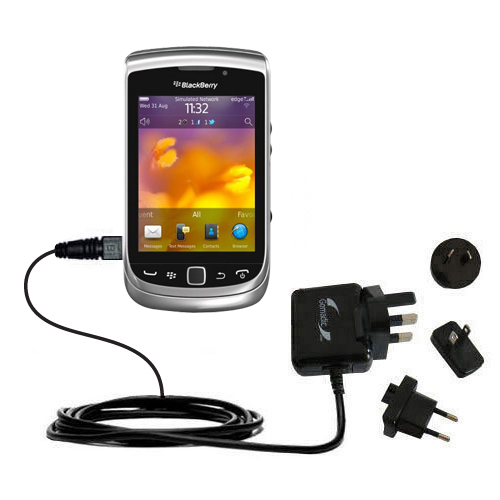 International Wall Charger compatible with the Blackberry Torch 9810