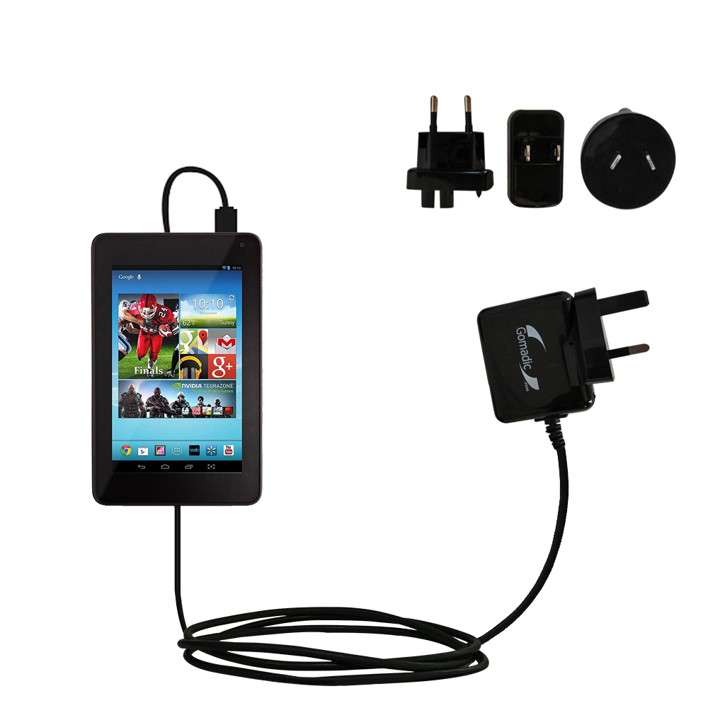 International Wall Charger compatible with the Chromo Inc Noria 7 Android KA-X15
