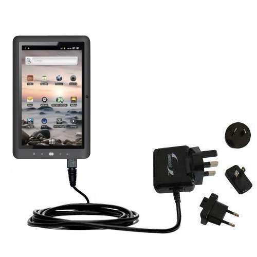 International Wall Charger compatible with the Coby Kyros MID1125