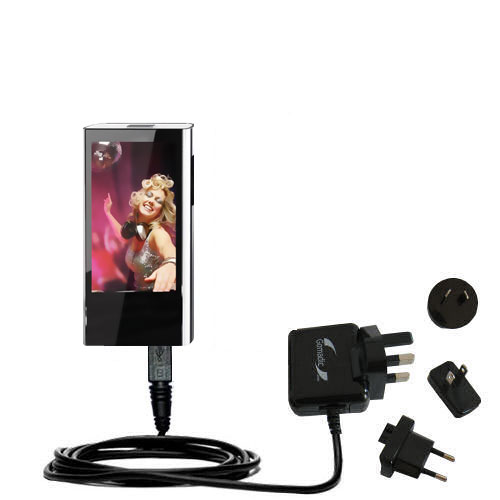 International Wall Charger compatible with the Coby MP826 Touchscreen Video MP3 Player