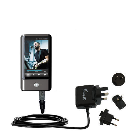 International Wall Charger compatible with the Coby MP837 Touchscreen Video MP3 Player