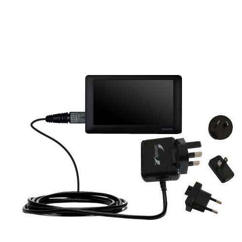 International Wall Charger compatible with the Cowon O2PMP Flash