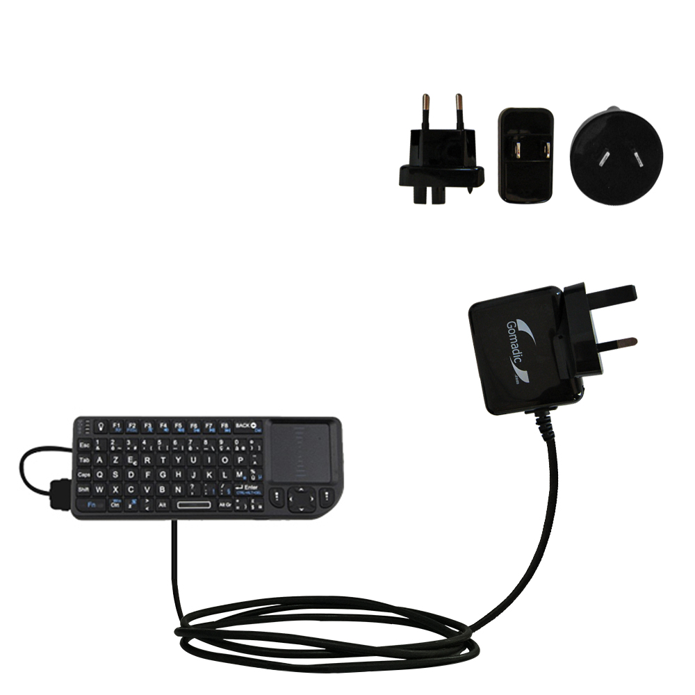 International Wall Charger compatible with the DBTech Mini keyboard