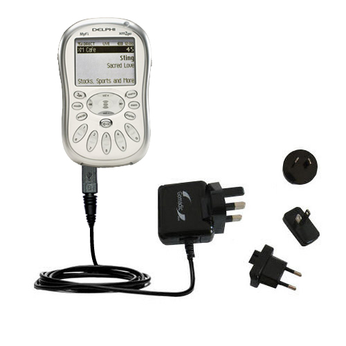 International Wall Charger compatible with the Delphi MyFi XM2 Go