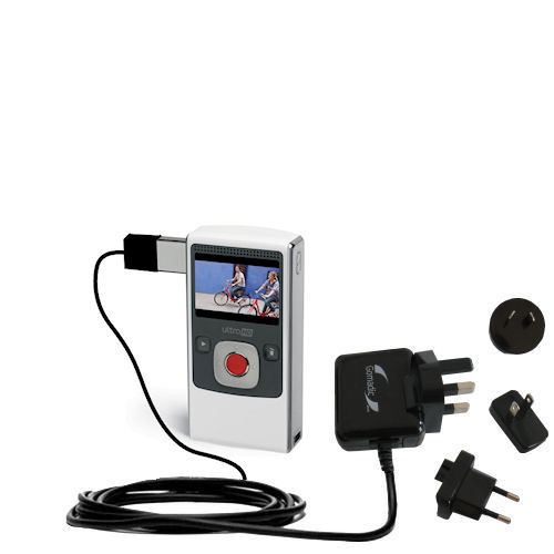 International Wall Charger compatible with the Pure Digital Flip Video Ultra 2nd Gen