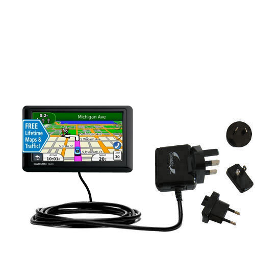 International Wall Charger compatible with the Garmin nuvi 1490LMT 1490T