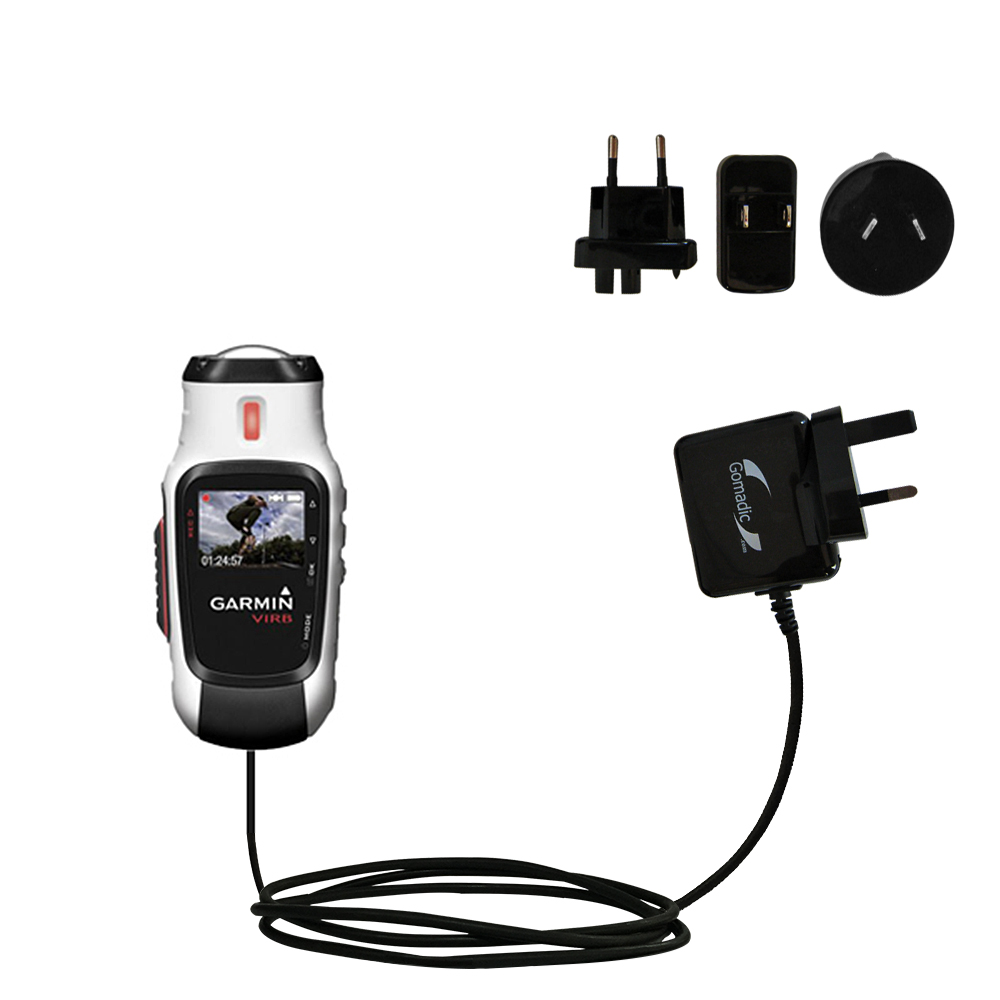 International Wall Charger compatible with the Garmin VIRB / VIRB Elite