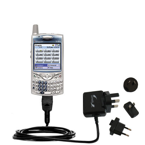 International Wall Charger compatible with the Handspring Treo 650