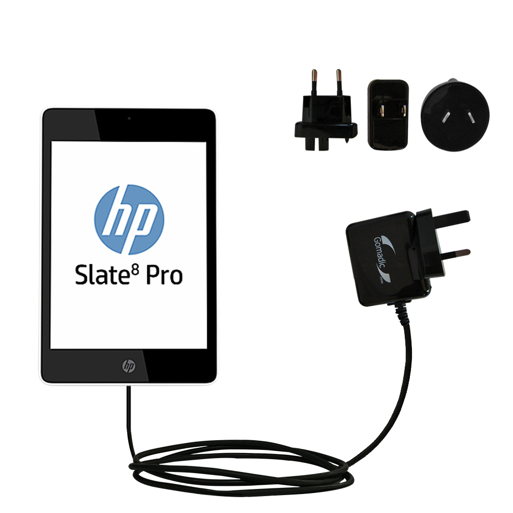 International Wall Charger compatible with the HP Slate 8 Pro