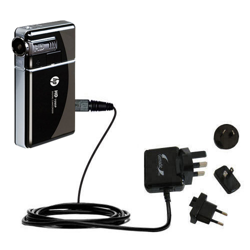 International Wall Charger compatible with the HP V5040u Camcorder