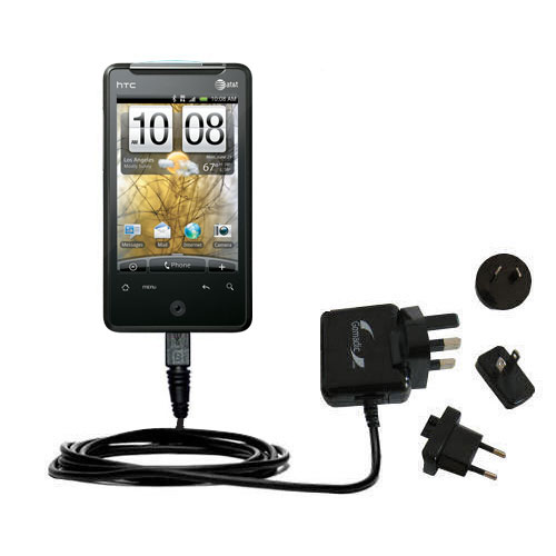 International Wall Charger compatible with the HTC Aria