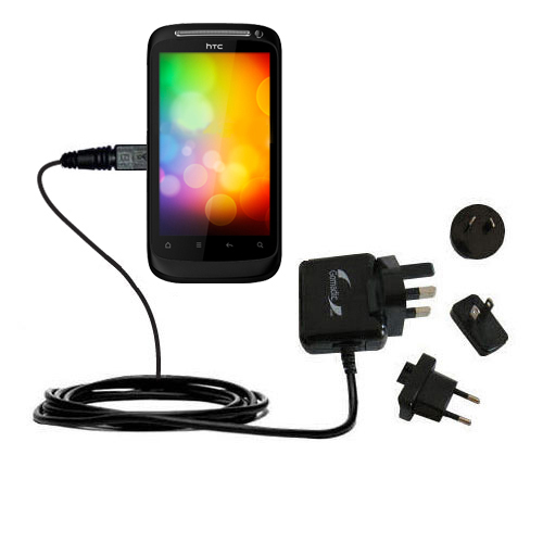International Wall Charger compatible with the HTC Desire 2