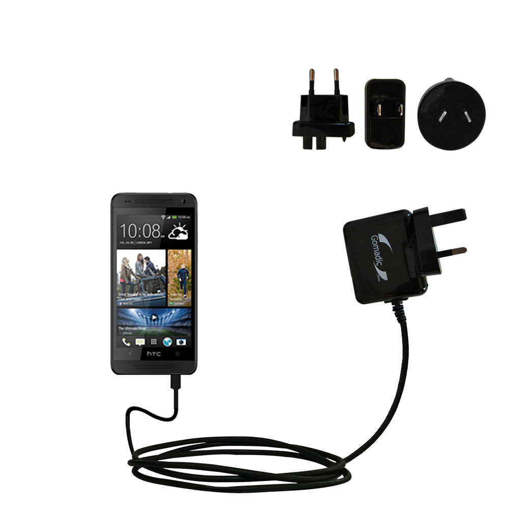 International Wall Charger compatible with the HTC Desire 600 / 601
