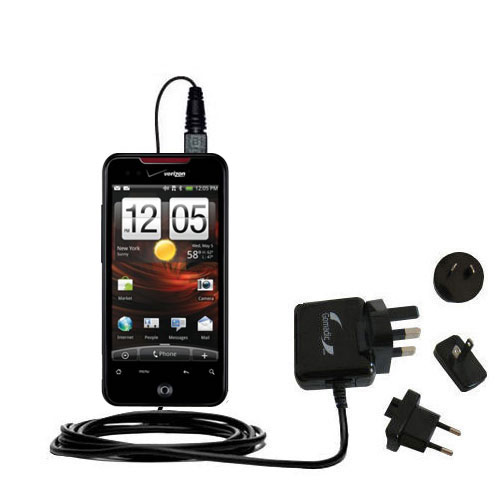 International Wall Charger compatible with the HTC DROID Incredible 2