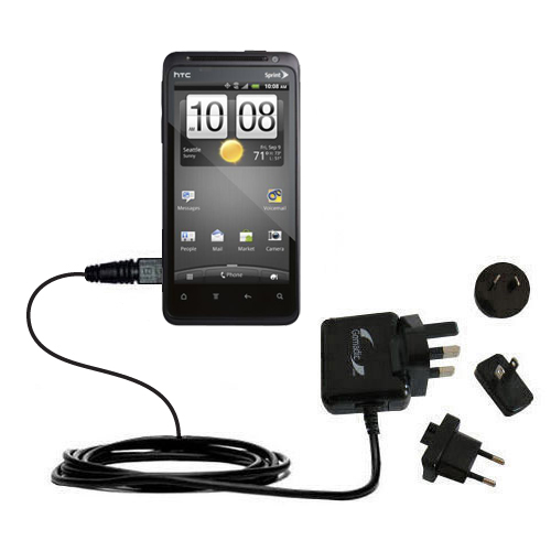 International Wall Charger compatible with the HTC EVO Design 4G