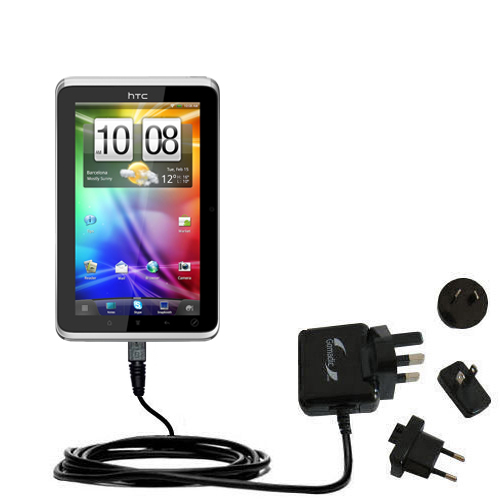 International Wall Charger compatible with the HTC EVO View 4G