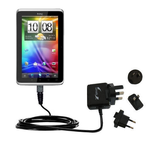 International Wall Charger compatible with the HTC Flyer