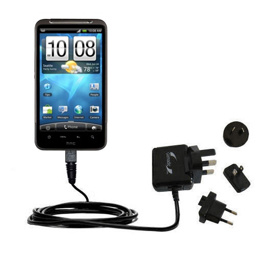 International Wall Charger compatible with the HTC Inspire 4G
