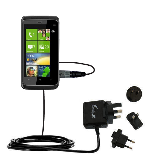 International Wall Charger compatible with the HTC Mazaa