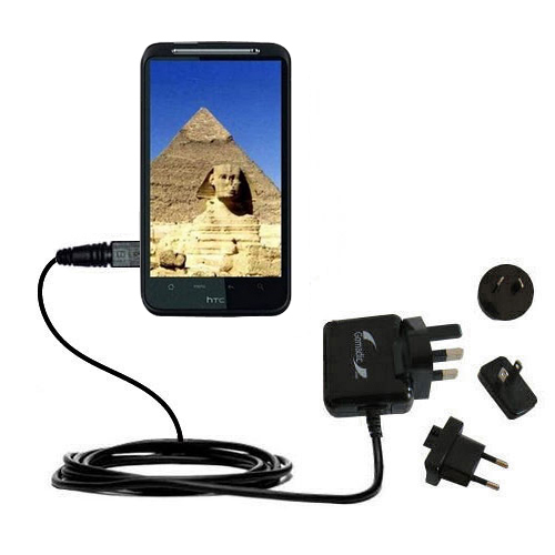 International Wall Charger compatible with the HTC Pyramid