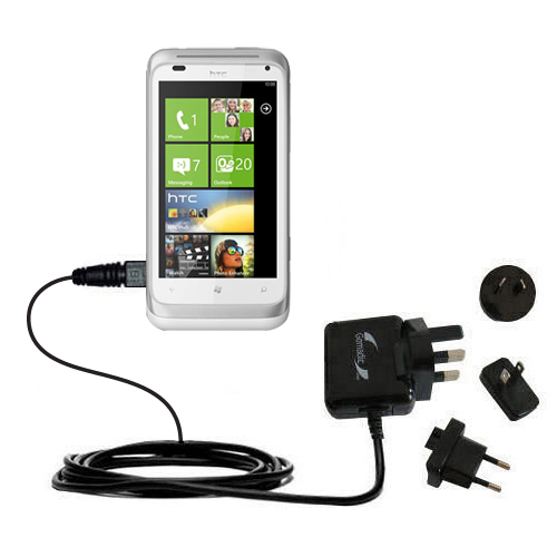 International Wall Charger compatible with the HTC Radar