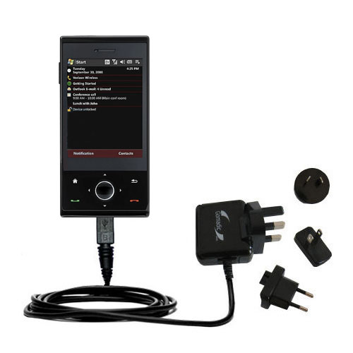 International Wall Charger compatible with the HTC Raphael