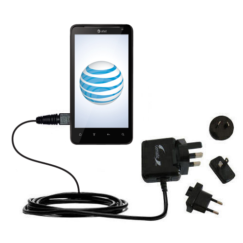 International Wall Charger compatible with the HTC Vivid