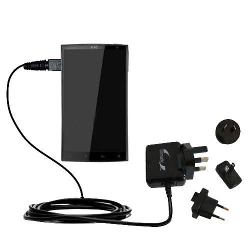 International Wall Charger compatible with the HTC Zeta