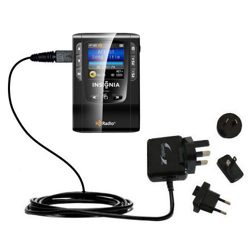 International Wall Charger compatible with the Insignia NS-HD01 Portable HD Radio Player