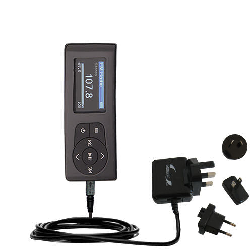 International Wall Charger compatible with the Insignia Sport 2GB MP3 Player