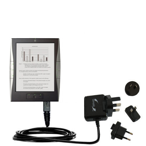 International Wall Charger compatible with the iRex Digital Reader 1000