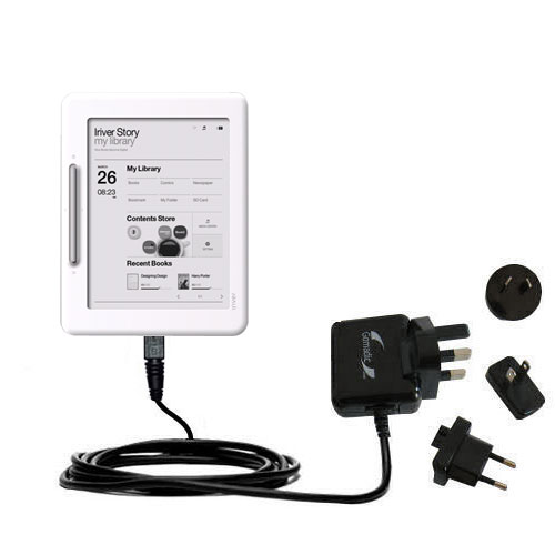 International Wall Charger compatible with the iRiver Cover Story