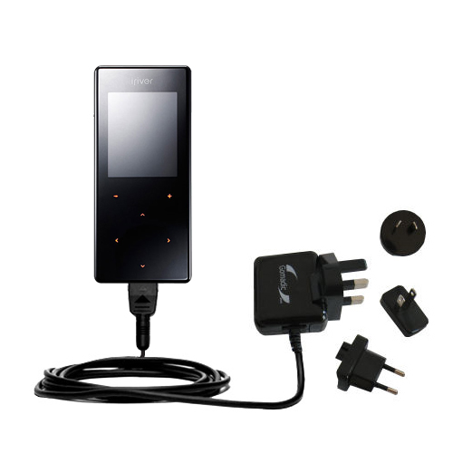 International Wall Charger compatible with the iRiver T5 4GB