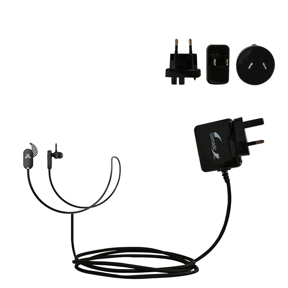 International Wall Charger compatible with the Jaybird JF4 Freedom