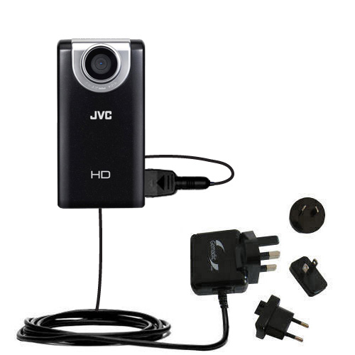 International Wall Charger compatible with the JVC GC-FM2 Pocket Camera