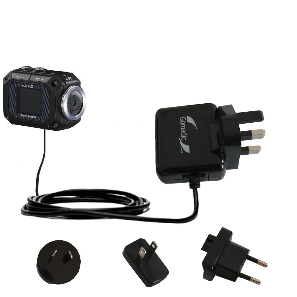 International Wall Charger compatible with the JVC GC-XA1 ADIXXION