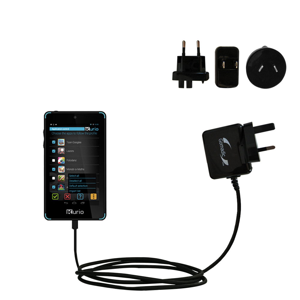 International Wall Charger compatible with the KD Interactive Kurio Touch 4S