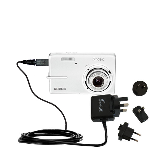 International Wall Charger compatible with the Kodak M893 IS