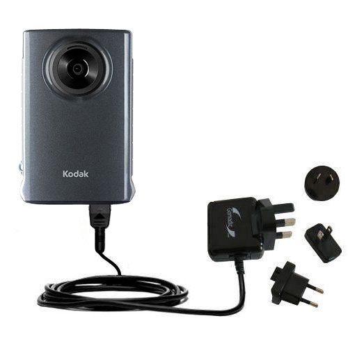 International Wall Charger compatible with the Kodak Zm1 Mini Video Camera