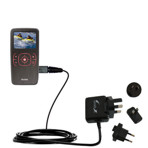 International Wall Charger compatible with the Kodak Zx1 Pocket Video Camera