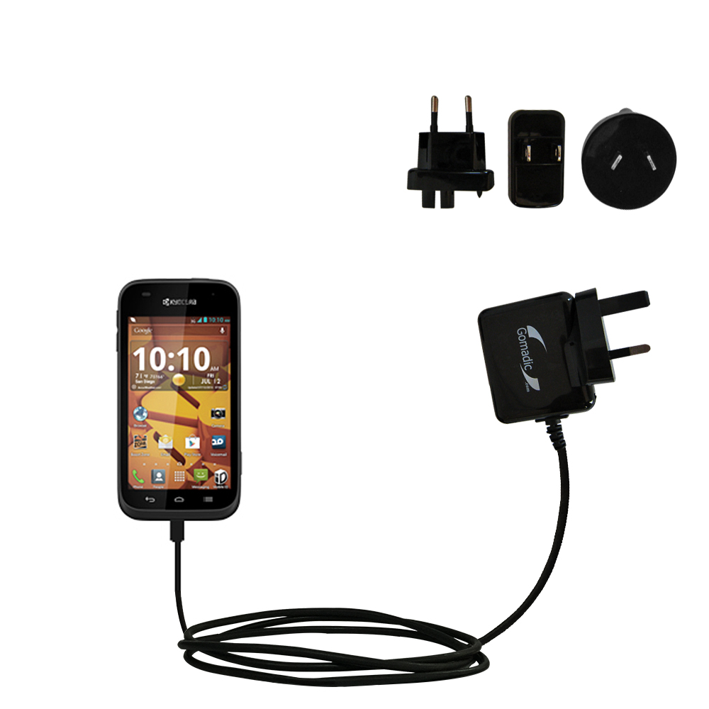 International Wall Charger compatible with the Kyocera Hydro EDGE
