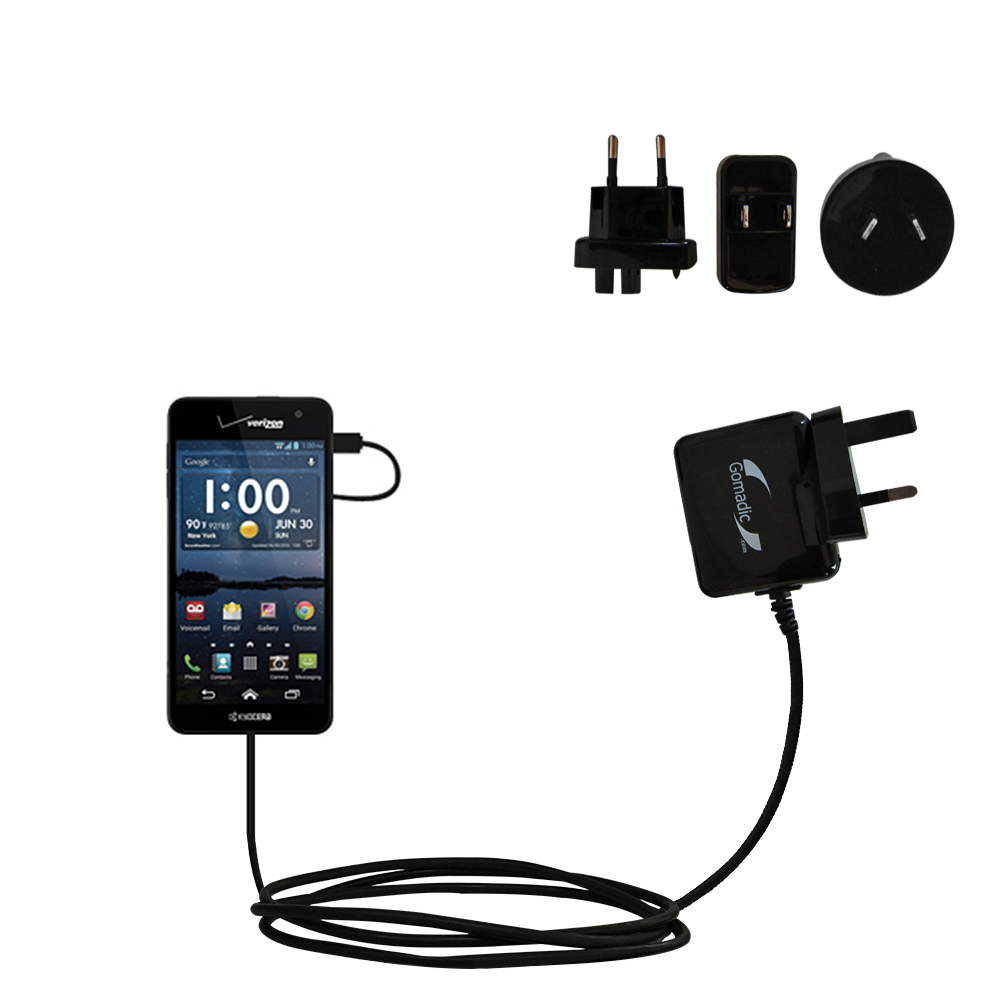 International Wall Charger compatible with the Kyocera Hydro Elite
