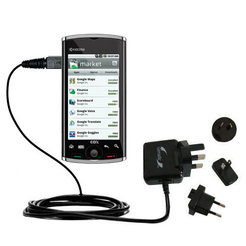 International Wall Charger compatible with the Kyocera Zio M6000