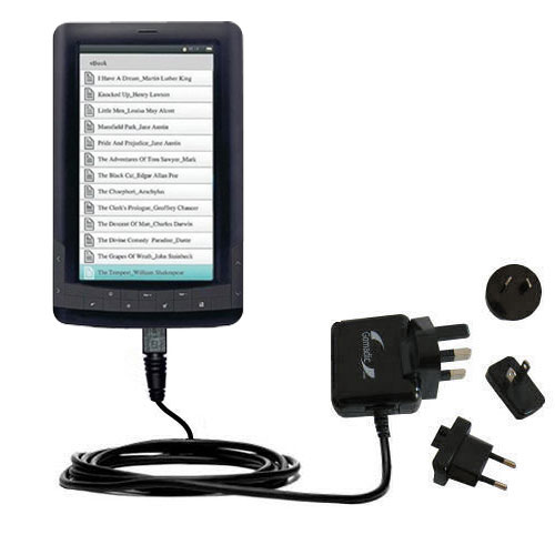 International Wall Charger compatible with the Laser Ebook EB7C