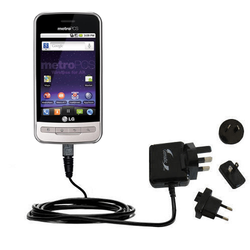 International Wall Charger compatible with the LG  Optimus M