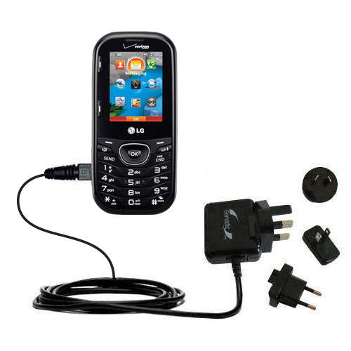 International Wall Charger compatible with the LG Cosmos 2