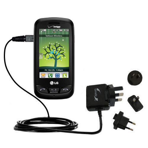 International Wall Charger compatible with the LG Cosmos Touch
