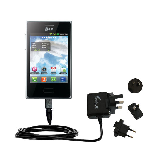 International Wall Charger compatible with the LG E400