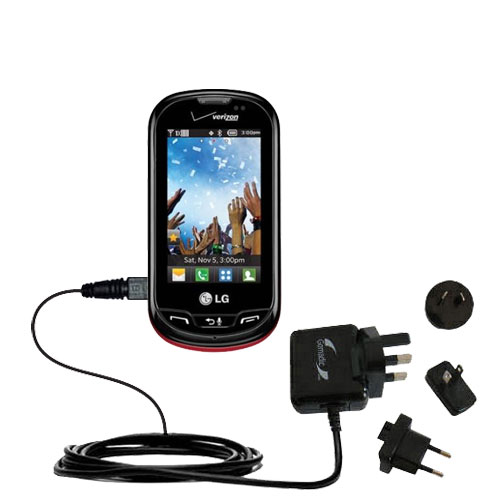 International Wall Charger compatible with the LG Extravert 1 / 2