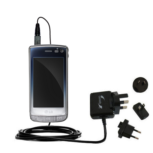 International Wall Charger compatible with the LG GD900 Crystal